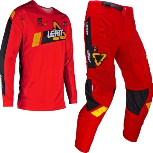 Ride Kit 3.5 Red 2024 Maglia e Pantalone Leatt Moto