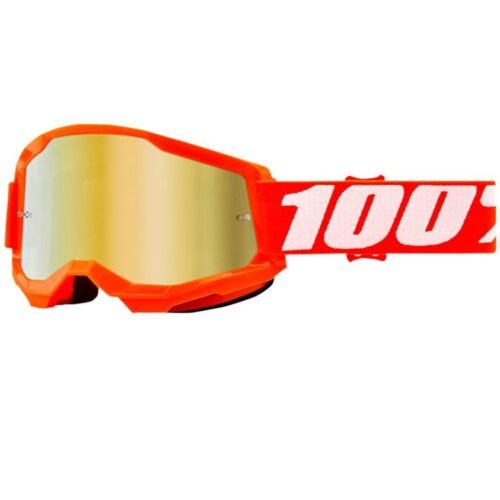 Maschera 100% Strata 2 Lente a specchio orange