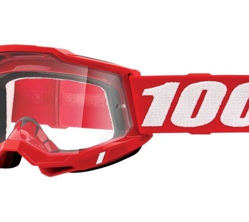 Maschera 100% Strata 2 Lente trasparente rosso