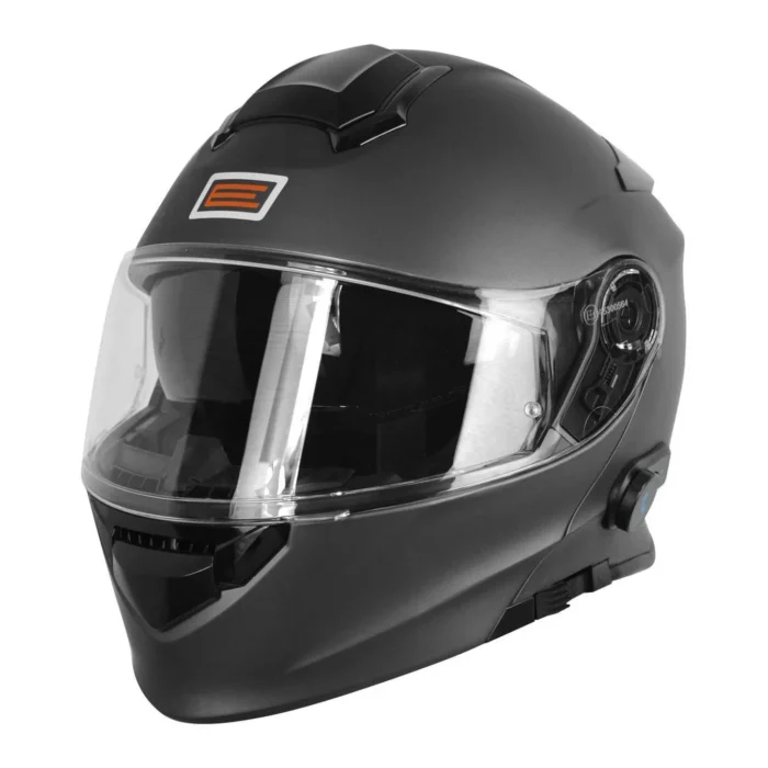 Casco Moto Modulare Origine DELTA +Bt Solid Titanio Opaco
