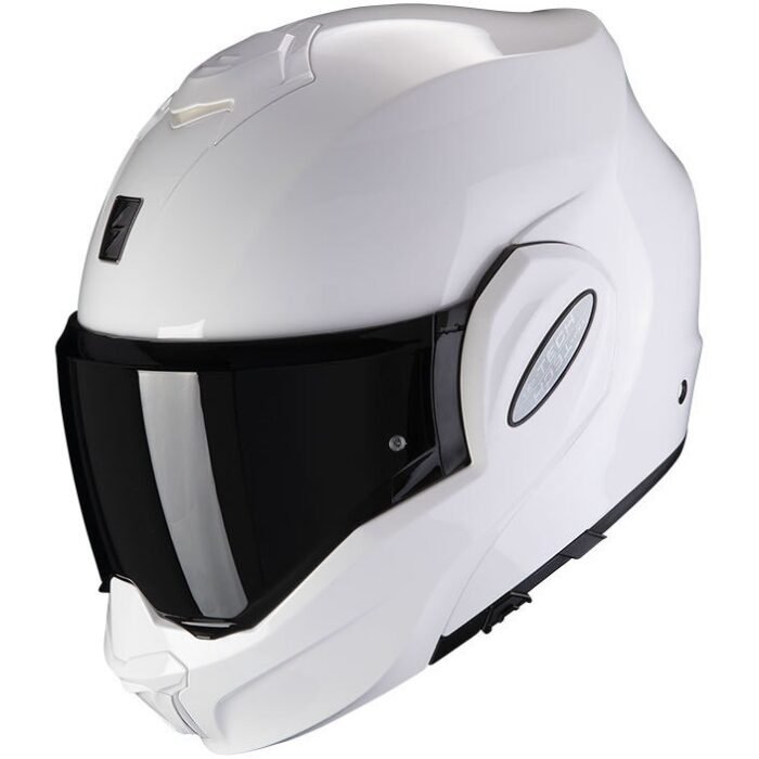 Casco Moto Modulare Scorpion EXO-TECH EVO SOLID Bianco