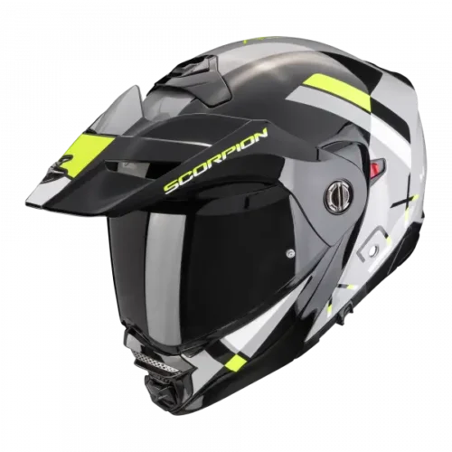 Casco Scorpion ADX 2 GALANE Grigio Nero Giallo neon