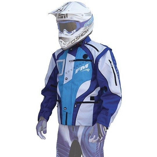Giacca Tecnica moto Cross Enduro FM Racing Enduro Hydro Jacket Blue