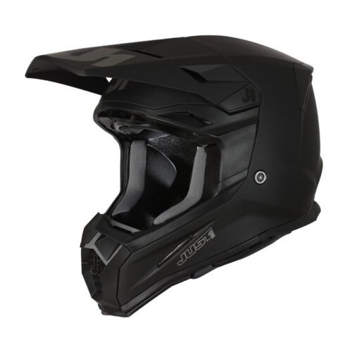 Casco motocross Just1 J22-F Falcon  solid black matt