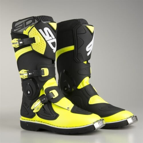Stivali Sidi Cross Bambino  Flame Nero-Giallo Fluo