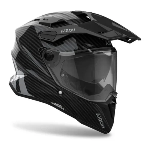 CASCO MOTO AIROH COMMANDER 2 FULL CARBON GLOSS