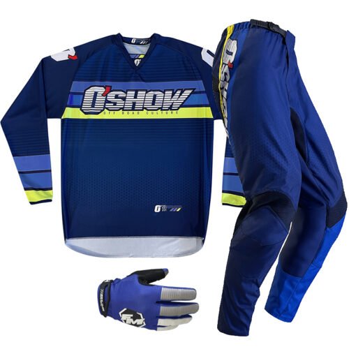 Completo Moto Cross Enduro O’Show FM + Guanti