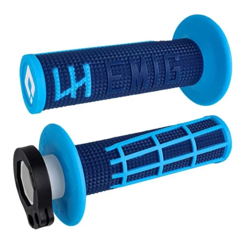 Manopole ODI Emig 2.0 Lock-On Navy/Cyan
