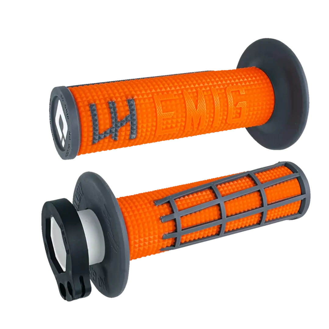 Manopole ODI Emig 2.0 Lock-On Orange/Grey