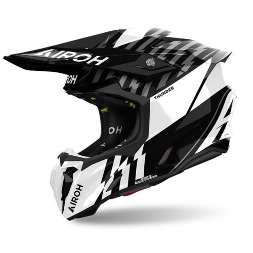 Casco Airoh Twist 3 Thunder nero bianco