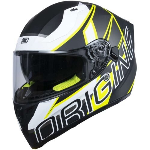 Casco Origine STRADA Competition yellow fluo black matt