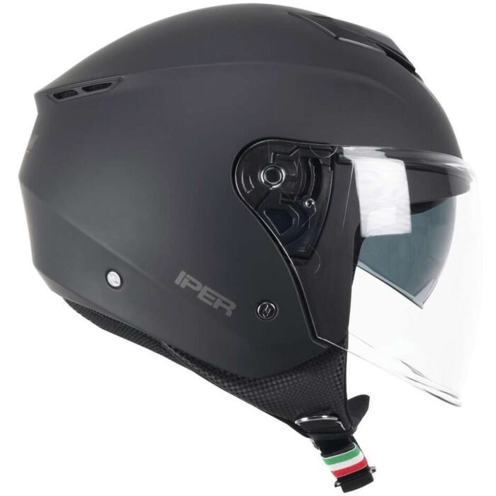 CASCO JET IPER MONO NERO