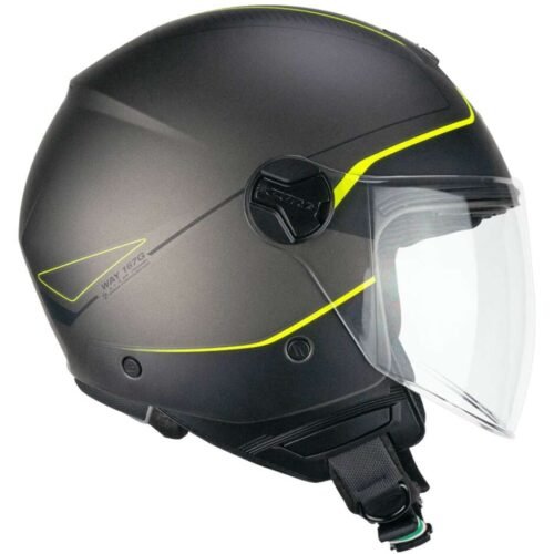 Casco Jet CGM 167G FLO WAY Antracite Giallo - Visiera Lunga