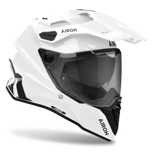 casco moto touring airoh bianco gloss