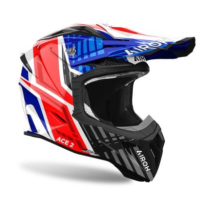 casco airoh aviator ace 2 proud blu red gloss