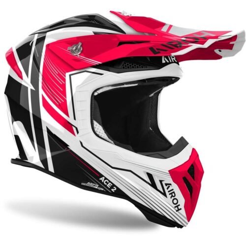 casco airoh aviator ace 2 engiine red gloss