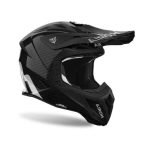 casco moto off road nero full carbon gloss aviator ace 2