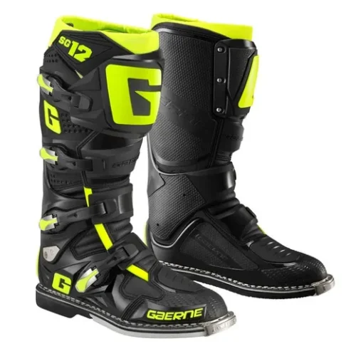 Stivali Moto Cross Enduro Gaerne SG-12 Nero Giallo Fluo