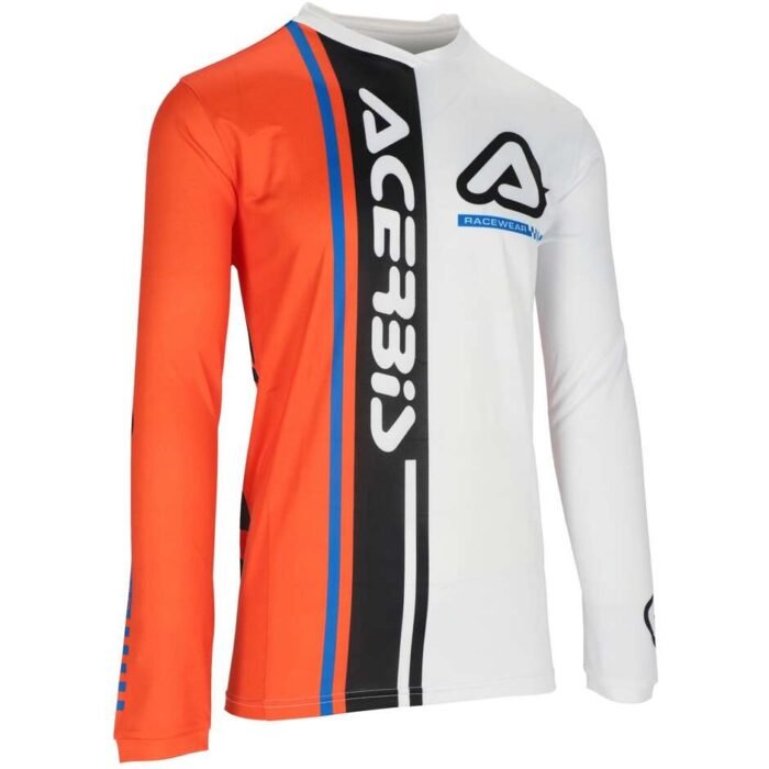 Completo Moto Cross Enduro Acerbis MX Track Connection Arancio/Bianco