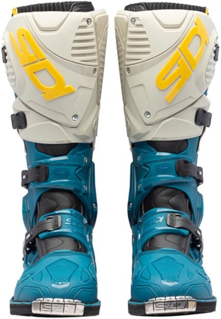 stivali sidi blu bianco giallo