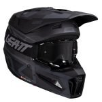 casco moto leatt con maschera