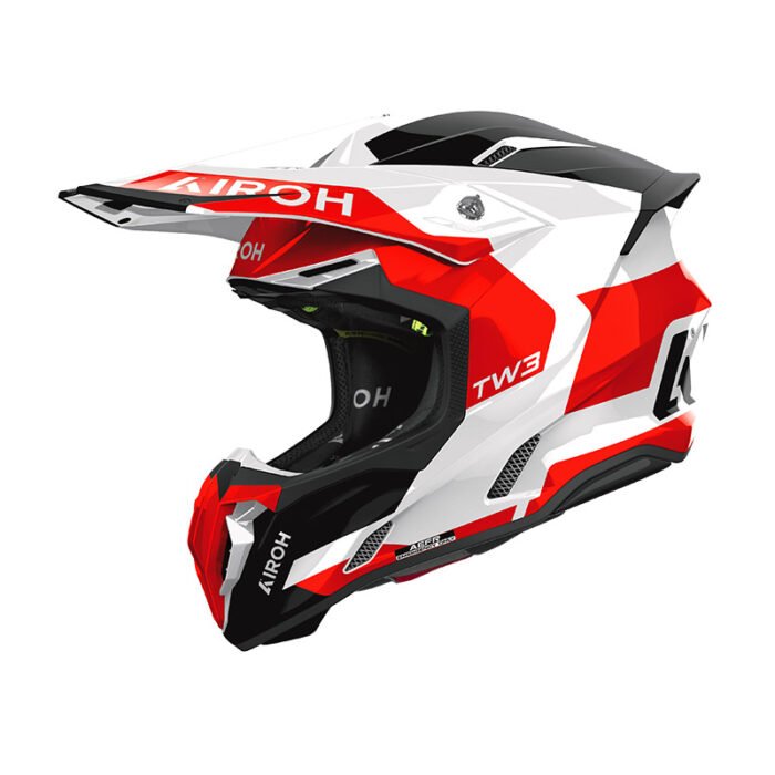 Casco Moto Cross Enduro Airoh Twist 3 Red Gloss