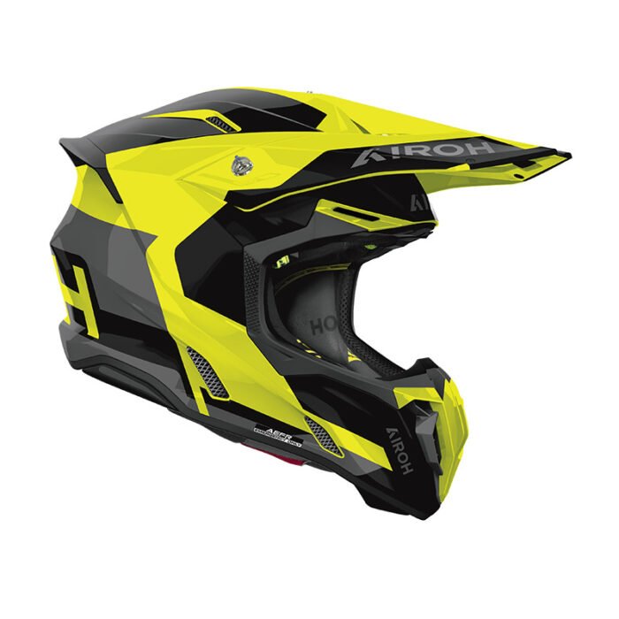 Casco Moto Cross Enduro Airoh Twist 3 Fancy Yellow Gloss