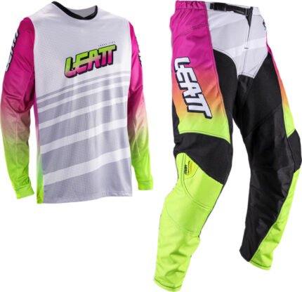 COMPLETO MOTO CROSS ENDURO LEATT MAGLIA E PANTALONE