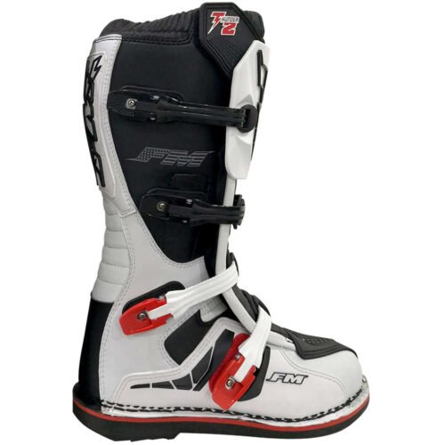 Stivali Moto Cross Enduro Fm Racing THUNDER 2 ENDURO Bianco Rosso Nero