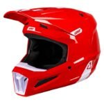 casco moto cross enduro leatt rosso bianco