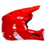 casco moto cross enduro leatt rosso bianco