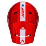 casco moto cross enduro leatt rosso bianco