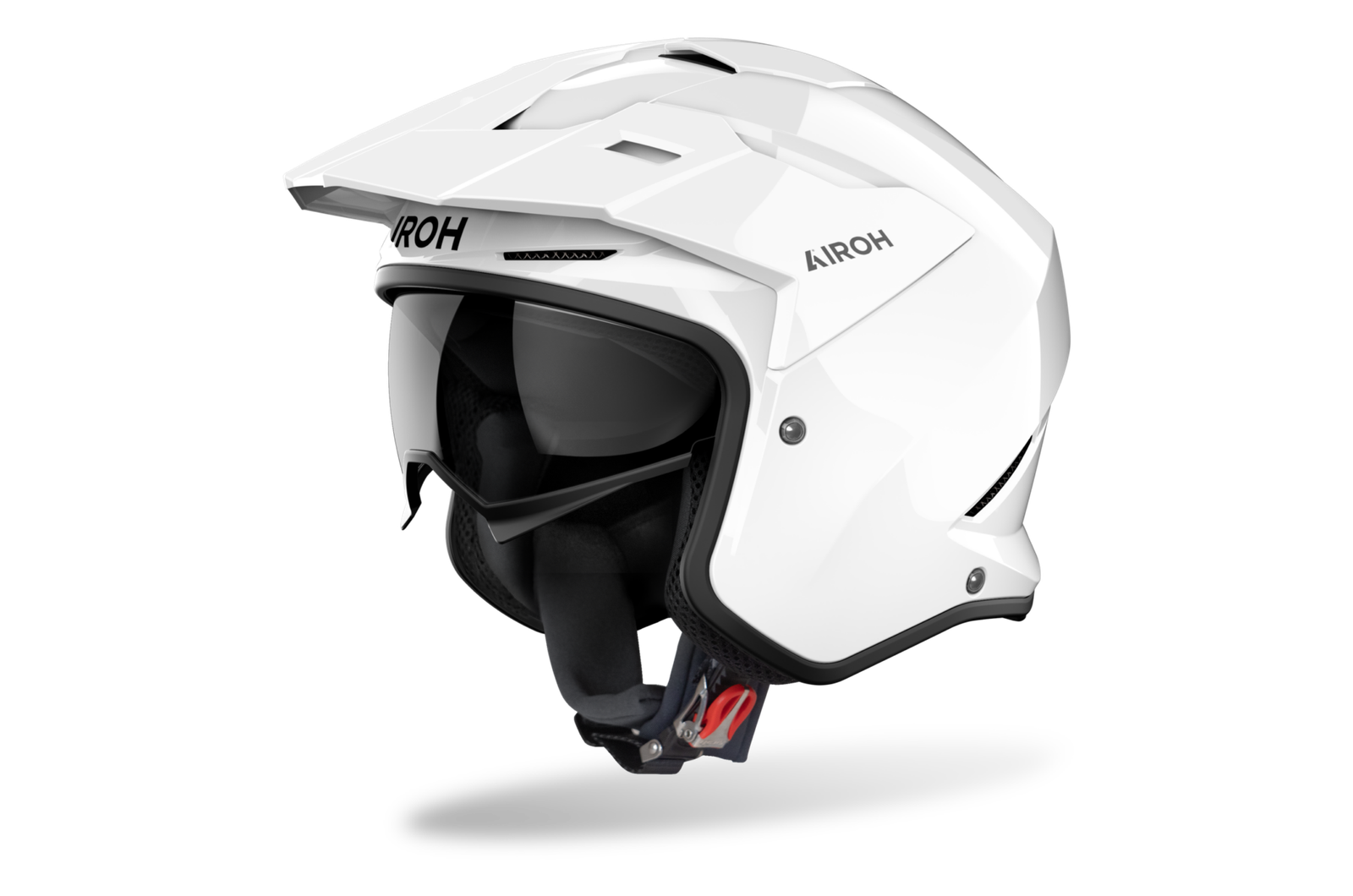Casco Jet Airoh Kombakt Color Bianco | White Gloss