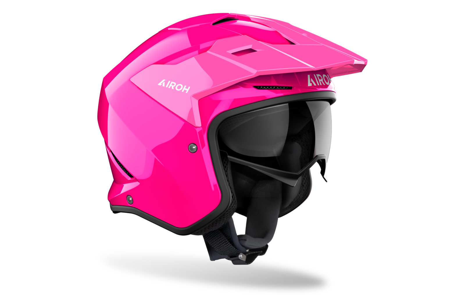 Casco Moto / Scooter Jet Airoh Kombakt Color Rosa | Pink Gloss - immagine 3