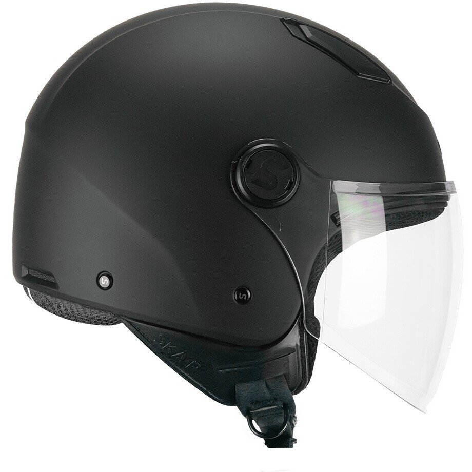 Casco Moto - Scooter Jet Ska-P LUKE MONO Nero Opaco - immagine 2