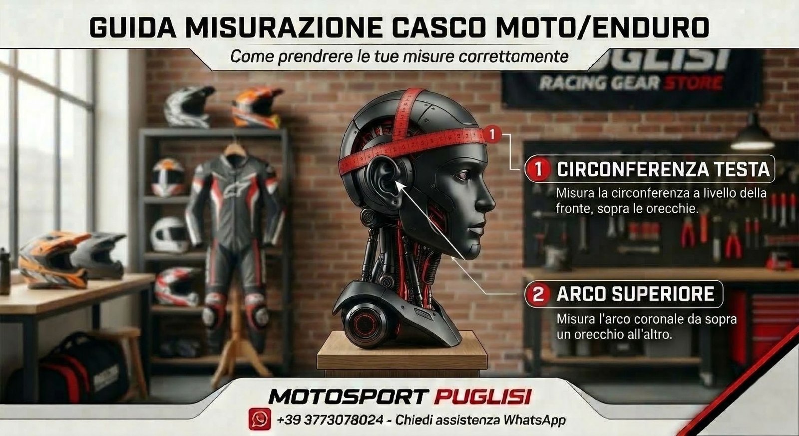 Come misurare la taglia del casco