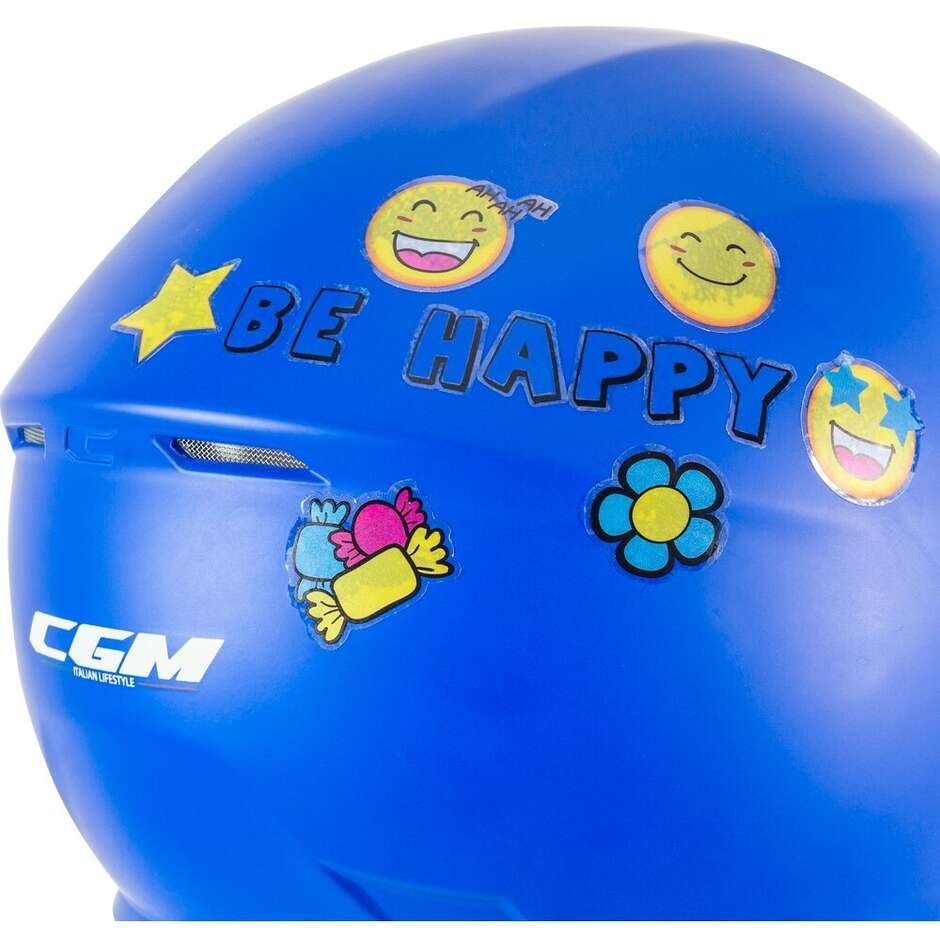 Casco Bambino Jet CGM Mini Mono Azzurro - immagine 4