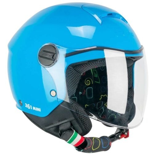Casco Bambino Jet CGM Mini Mono Celeste