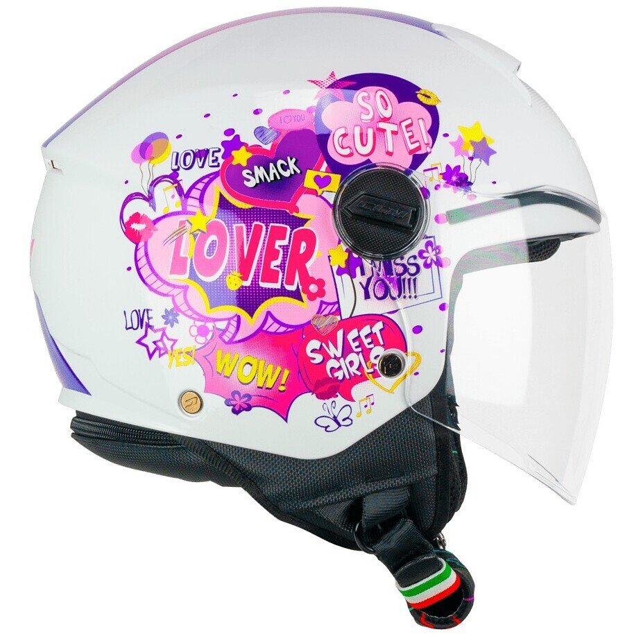 Casco Bambino Jet CGM Mini Comics Fucsia