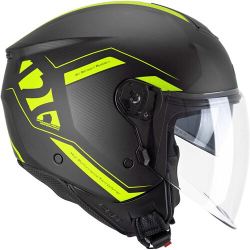 Casco Jet CGM 126G IPE CITY Nero Giallo Fluo Matt (2026)