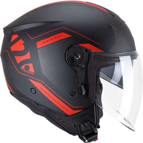 Casco Jet CGM 126G IPE CITY Nero Rosso Matt (2026)
