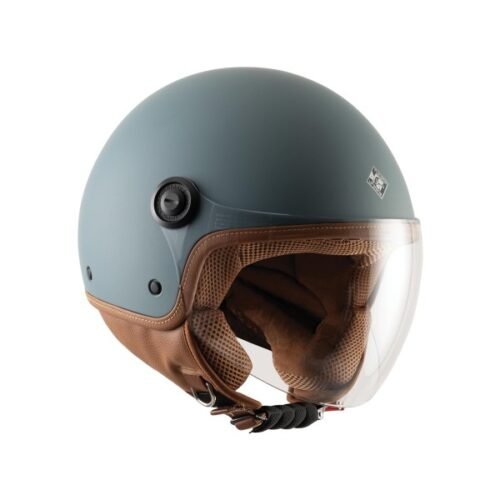 Casco Jet Scooter Tucano Urbano El'Jettin 6.0 Blu Petrolio Opaco