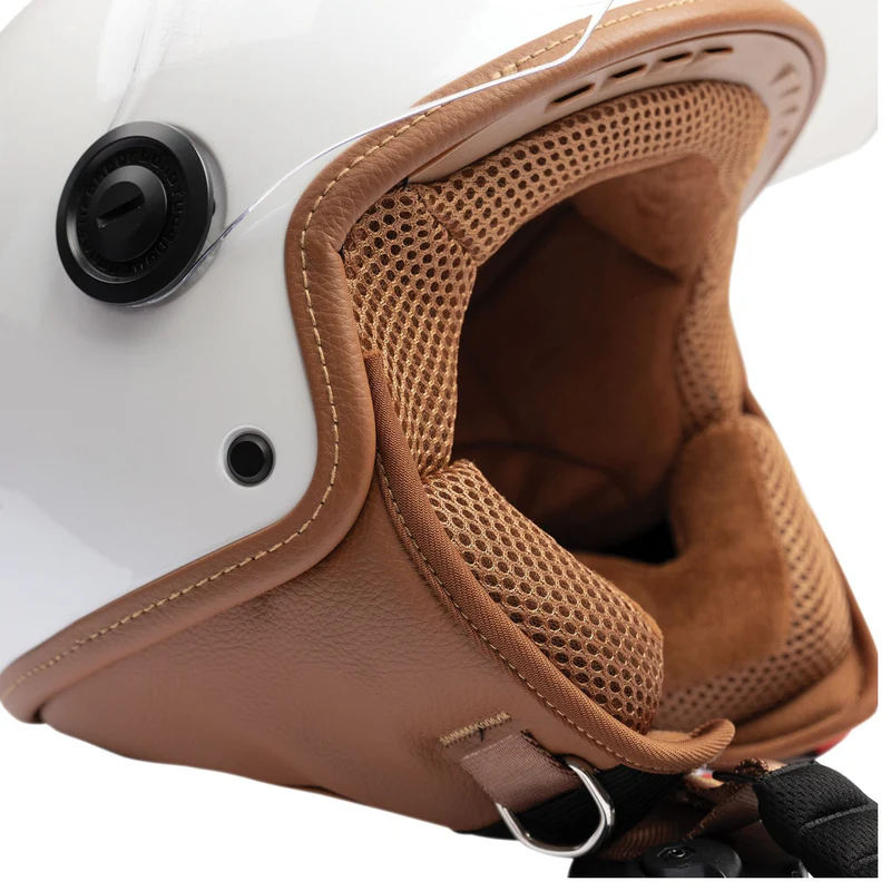 Casco Jet Scooter Tucano Urbano El'Jettin 6.0 Glossy Pearl White | Bianco Perla - immagine 8