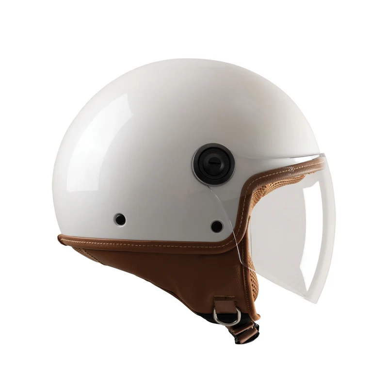 Casco Jet Scooter Tucano Urbano El'Jettin 6.0 Glossy Pearl White | Bianco Perla - immagine 6