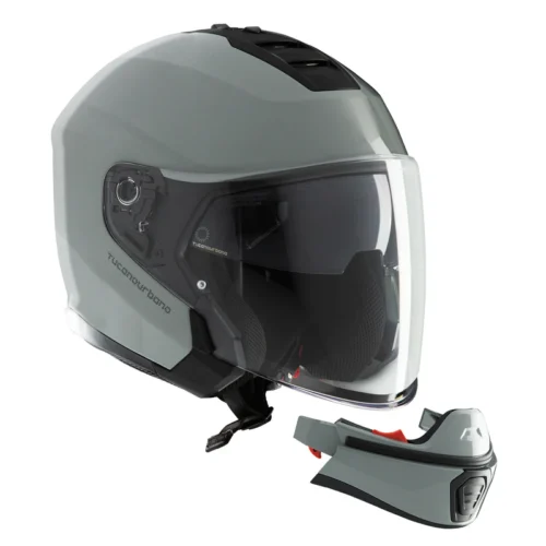 Casco Moto Integrale con Mentoniera Staccabile Tucano Urbano Hyperlink Glossy Nardo Grey