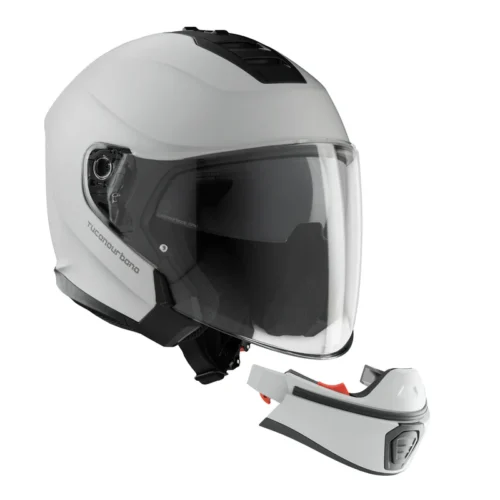 Casco Moto Integrale con Mentoniera Staccabile Tucano Urbano Hyperlink Matt Light Grey | Grigio Opaco