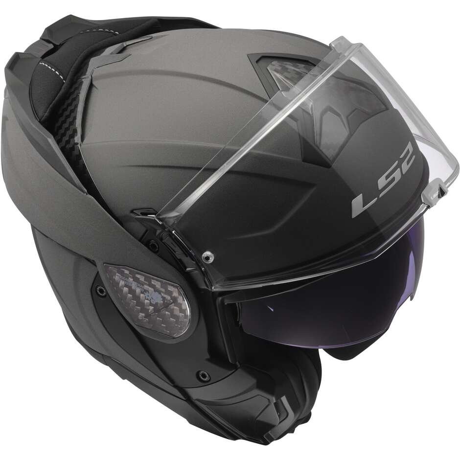 Casco Moto Modulare LS2 FF910 Advant 2 Solid Concrete | Grigio Opaco - immagine 6