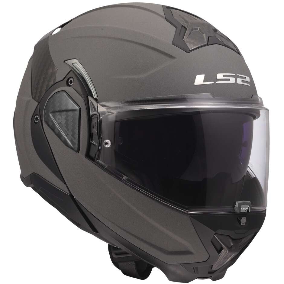 Casco Moto Modulare LS2 FF910 Advant 2 Solid Concrete | Grigio Opaco - immagine 4