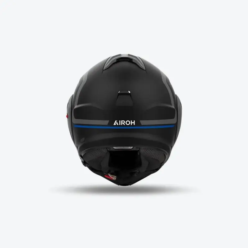 Casco Moto Modulare Reversibile AIROH Mathisse II Genius Blue Matt - immagine 3