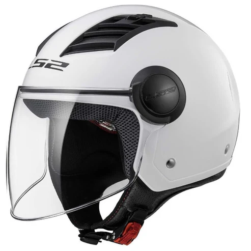 Casco Scooter Jet LS2 OF616 Airflow 2 Solid Gloss White – Bianco Lucido - immagine 6